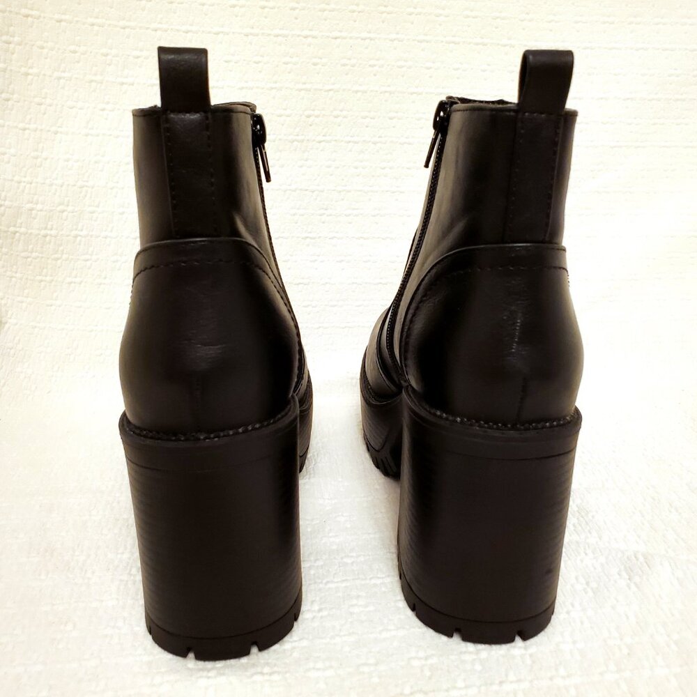 UNIONBAY Women’s Black Paula Platform Heeled Chunky Lug Sole Ankle Boots - 7.5 - Picture 10 of 15